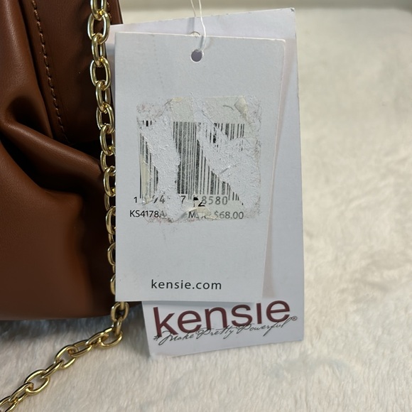 NWT Kensie dark cognac crossbody - Picture 4 of 6